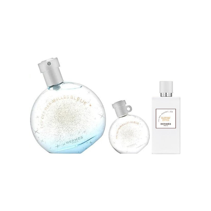 Eau Des Merveilles Bleue (Set Of 3) Gift Set (A)