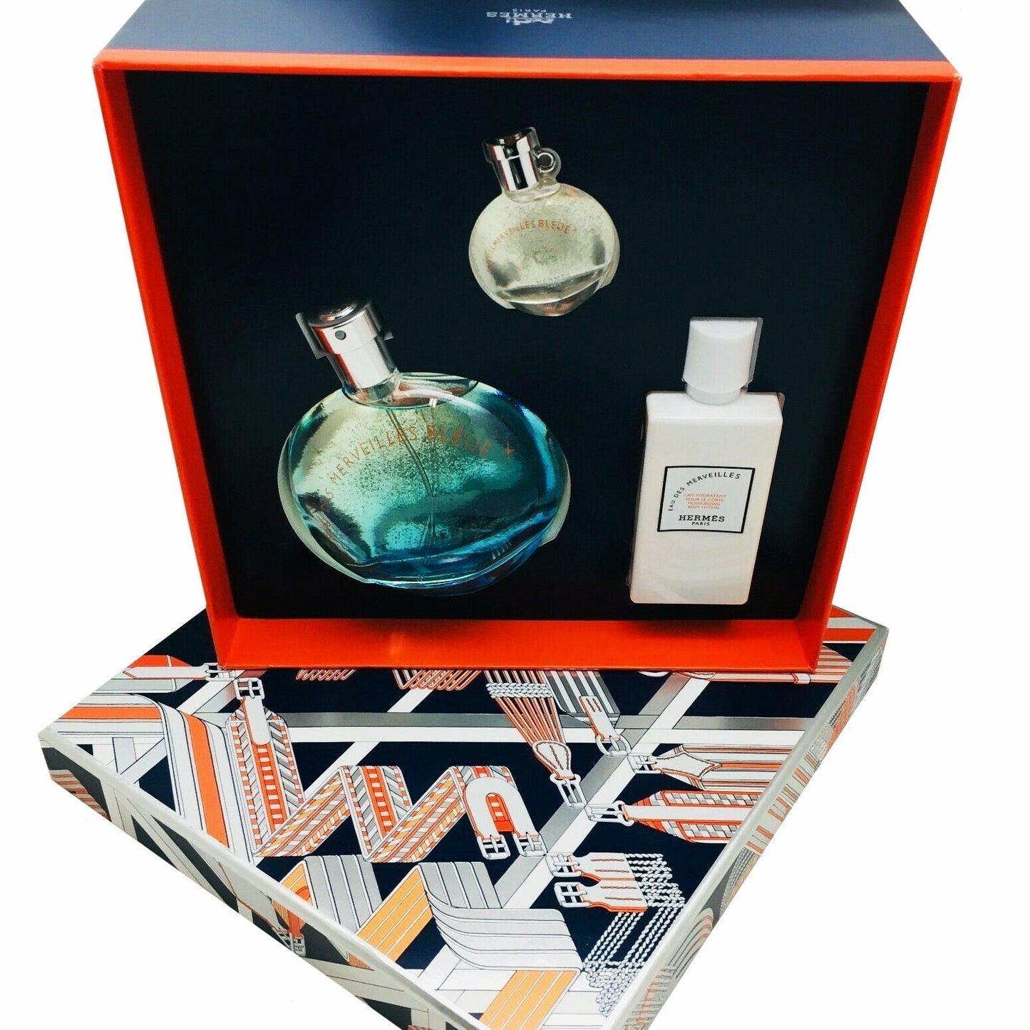 Eau Des Merveilles Bleue (Set of 3) Gift Set (B)