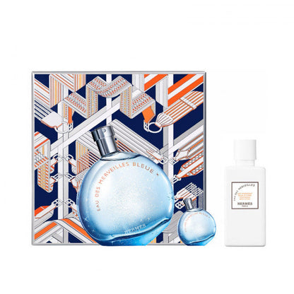 Hermes Eau Des Merveilles Bleue EDT (Set Of 3) Gift Set